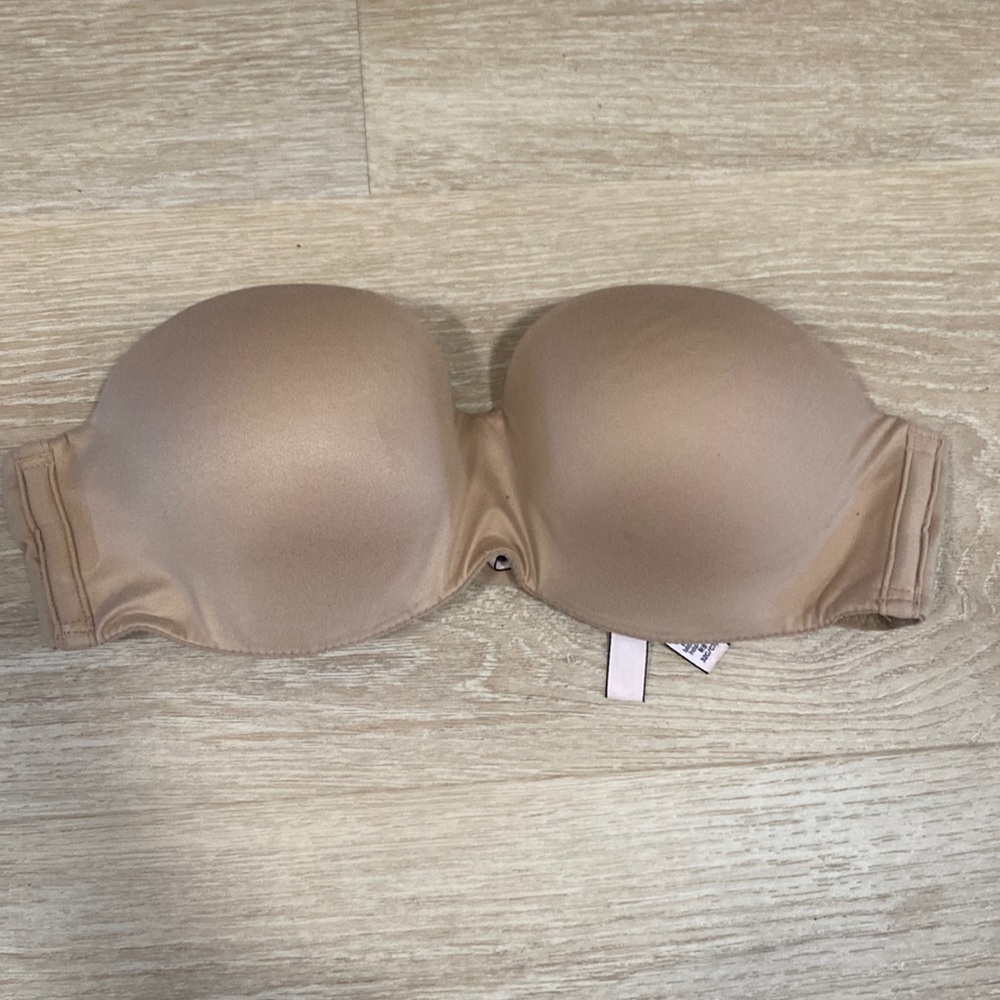 Victoria’s Secret strapless bra- nude